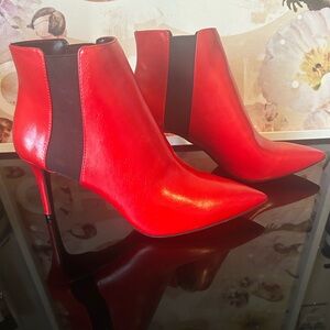 Red Ankle Boots